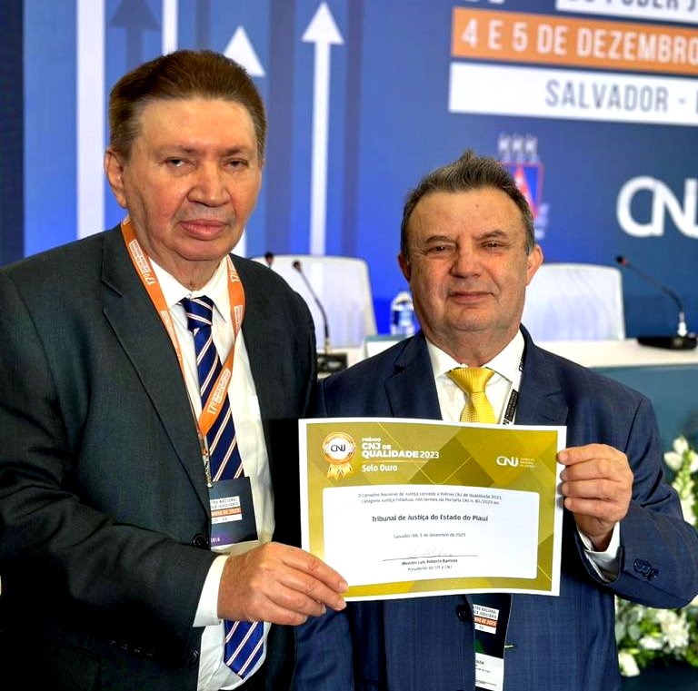 Pela primeira vez na história, TJ-PI é ouro no Prêmio CNJ de Qualidade